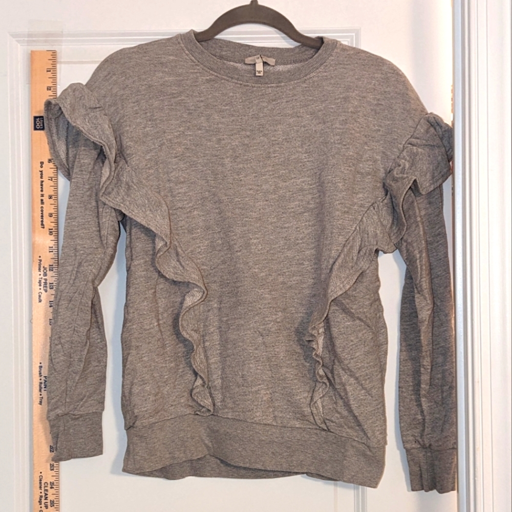 Ruffled Sweatshirt